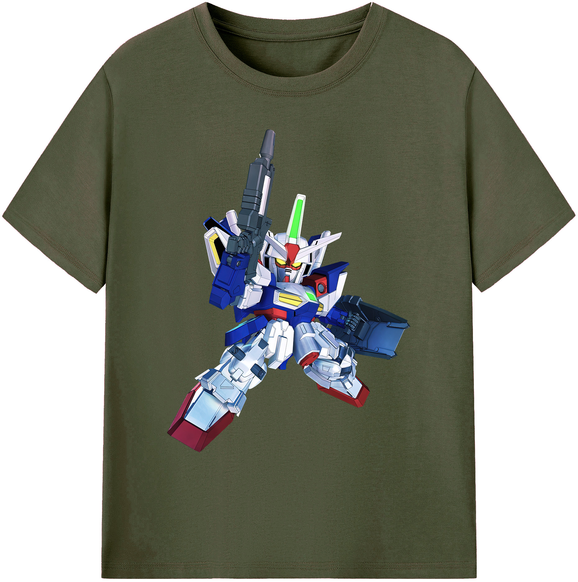 （画像用） 機動戦士ガンダム Mobile Suit Gundam 綿100％ メンズ半袖Tシャツ｜肌触りやわらか＆通気性